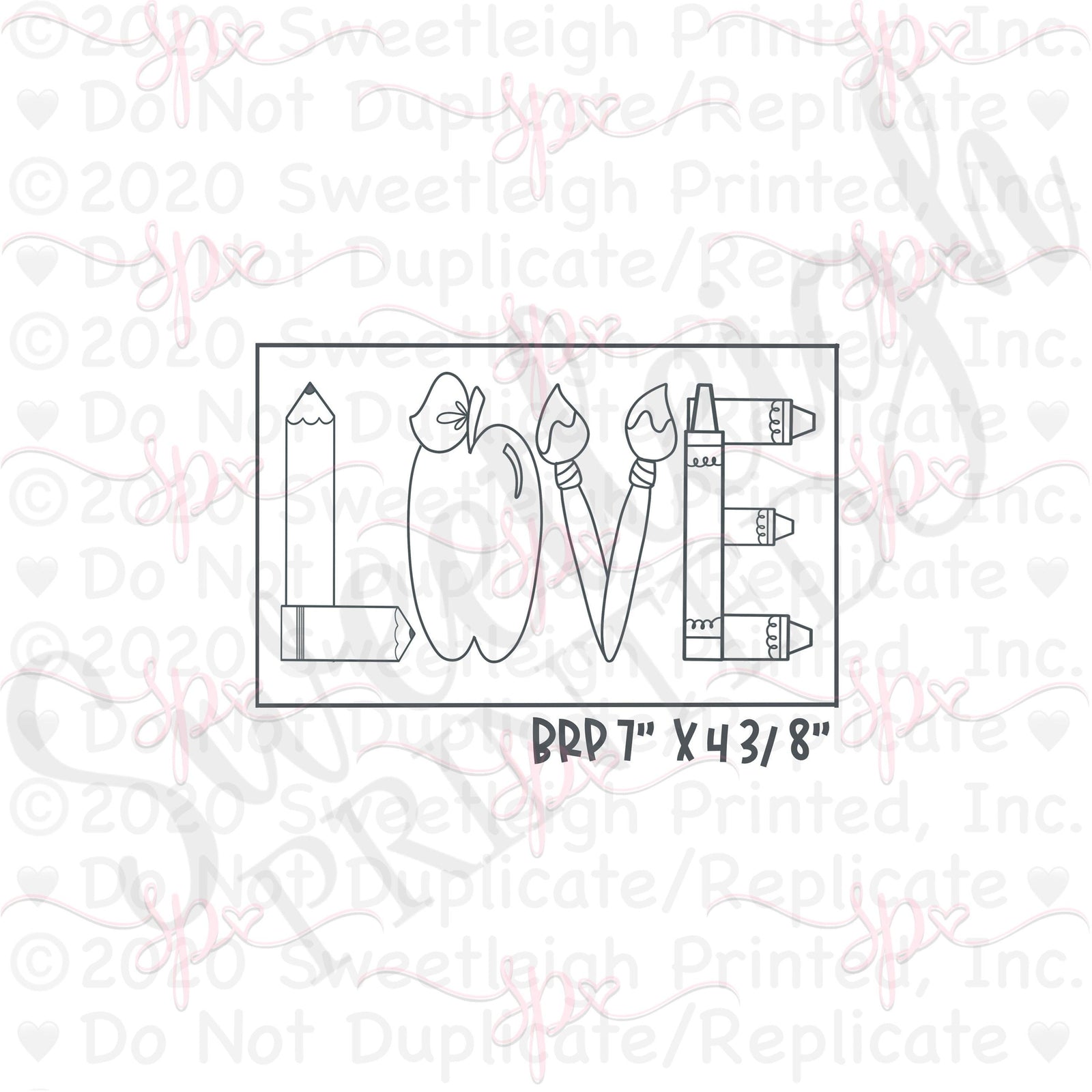 SMALL CP School Love Cookie Cutter Set - Sweetleigh 