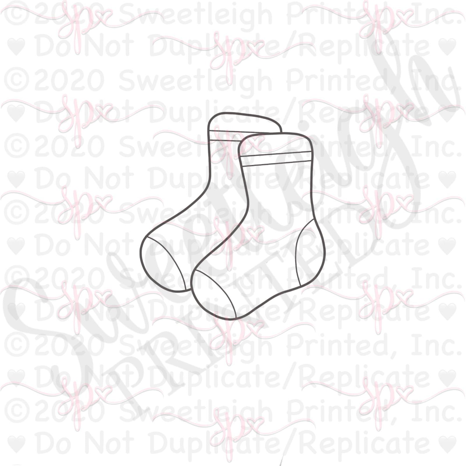 Socks Cookie Cutter - Sweetleigh 