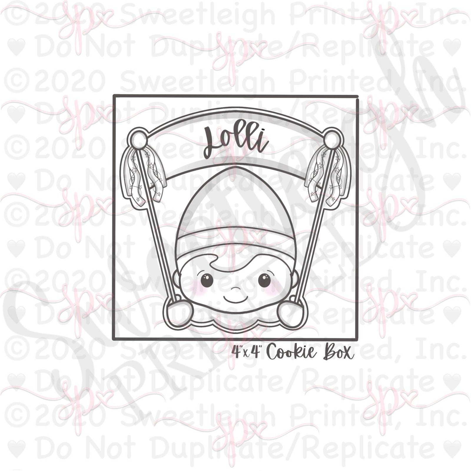 Solid Pennant Elf Cookie Cutter - Sweetleigh 