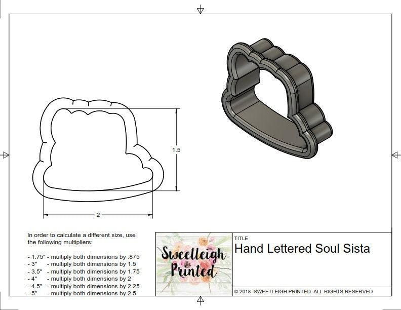 Soul Sister Collection Cookie Cutters - Sweetleigh 
