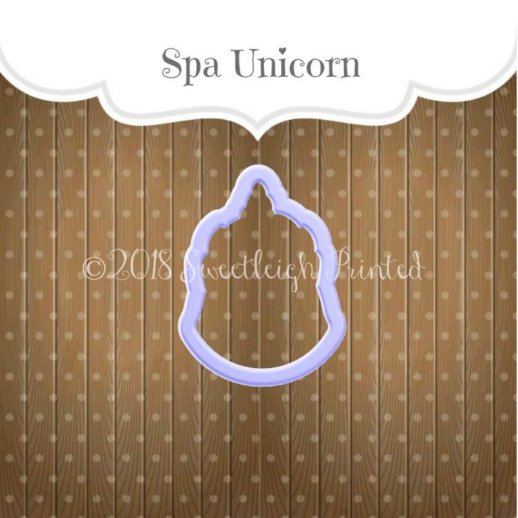 Spa Unicorn Cookie Cutter - Sweetleigh 