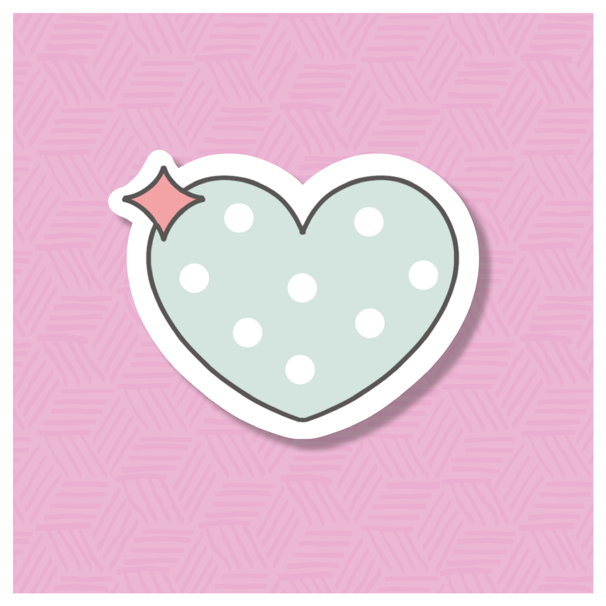 Shining Heart Digital Sticker File