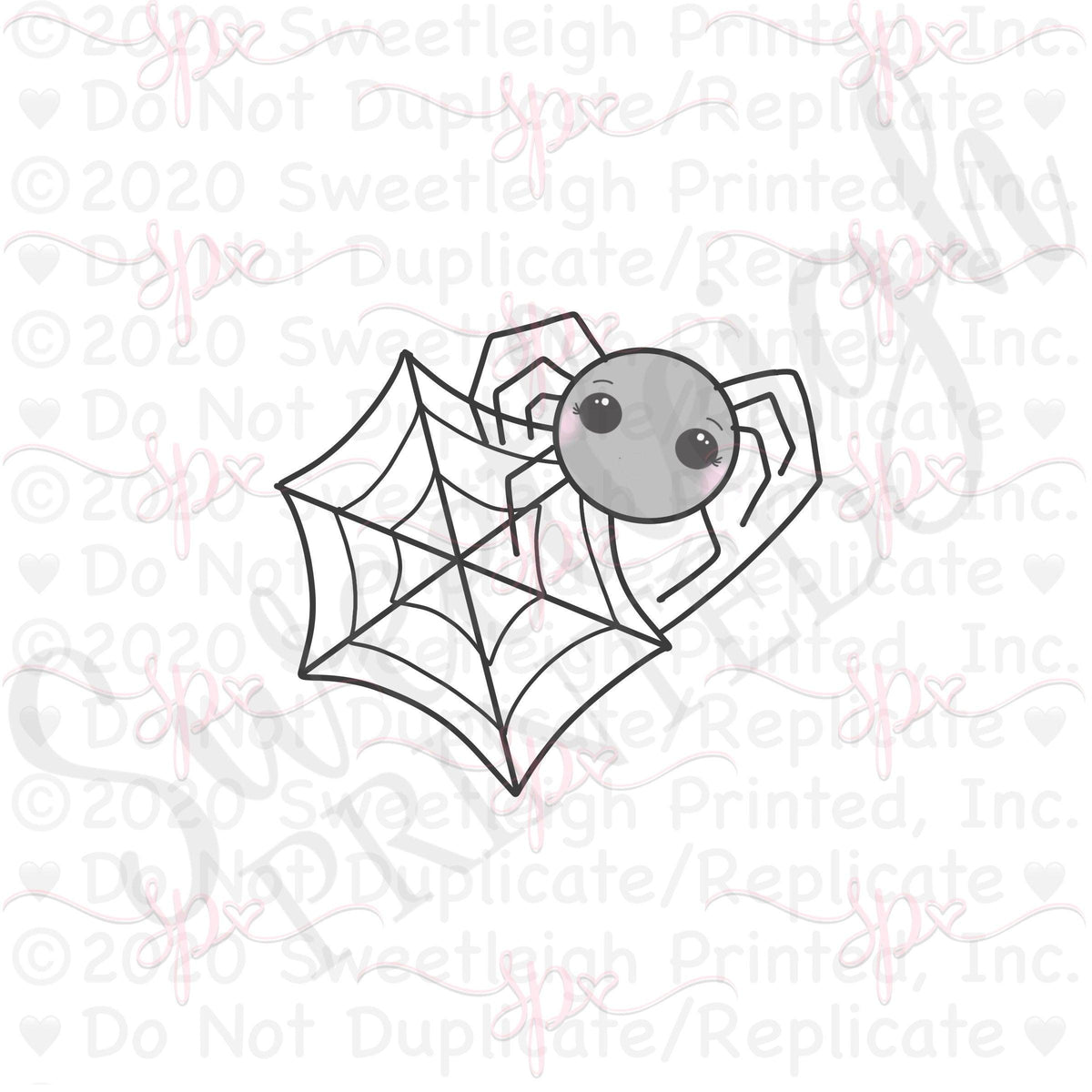 Spider in Web Cookie Cutter - Sweetleigh 