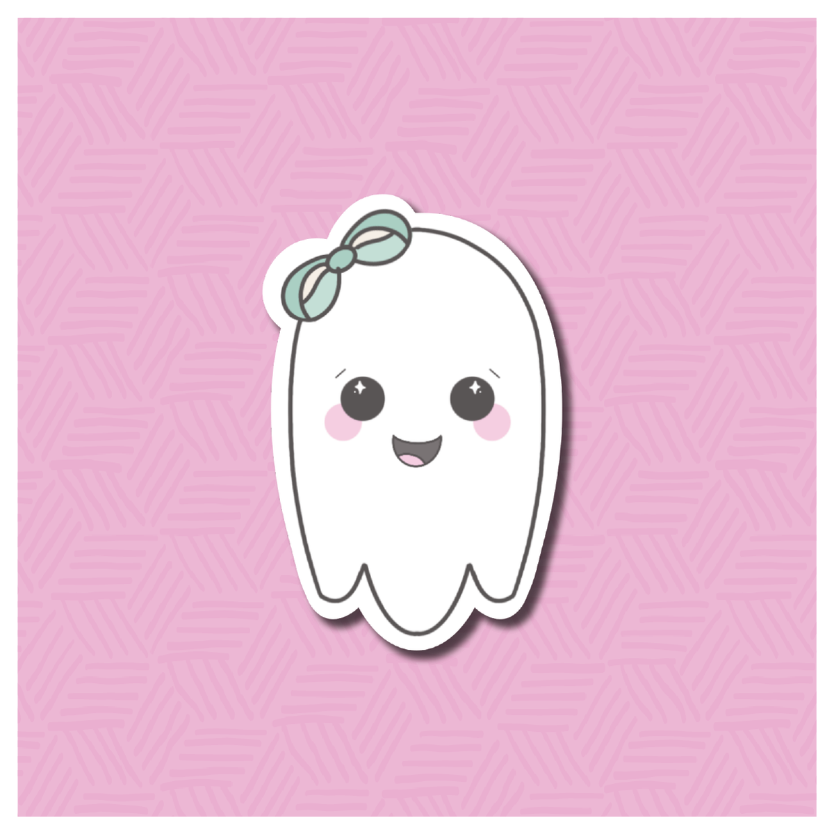 Spooky Cute Girly Ghost Digital Sticker File