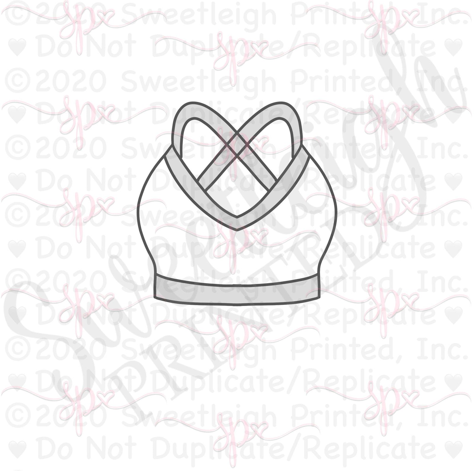 Sports Bra Cookie Cutter - Sweetleigh 