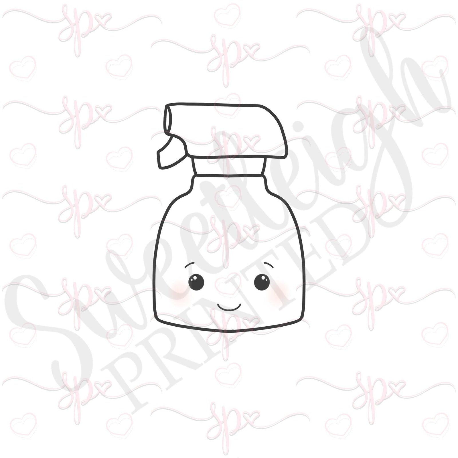 Spray Bottle Cookie Cutter - Sweetleigh 