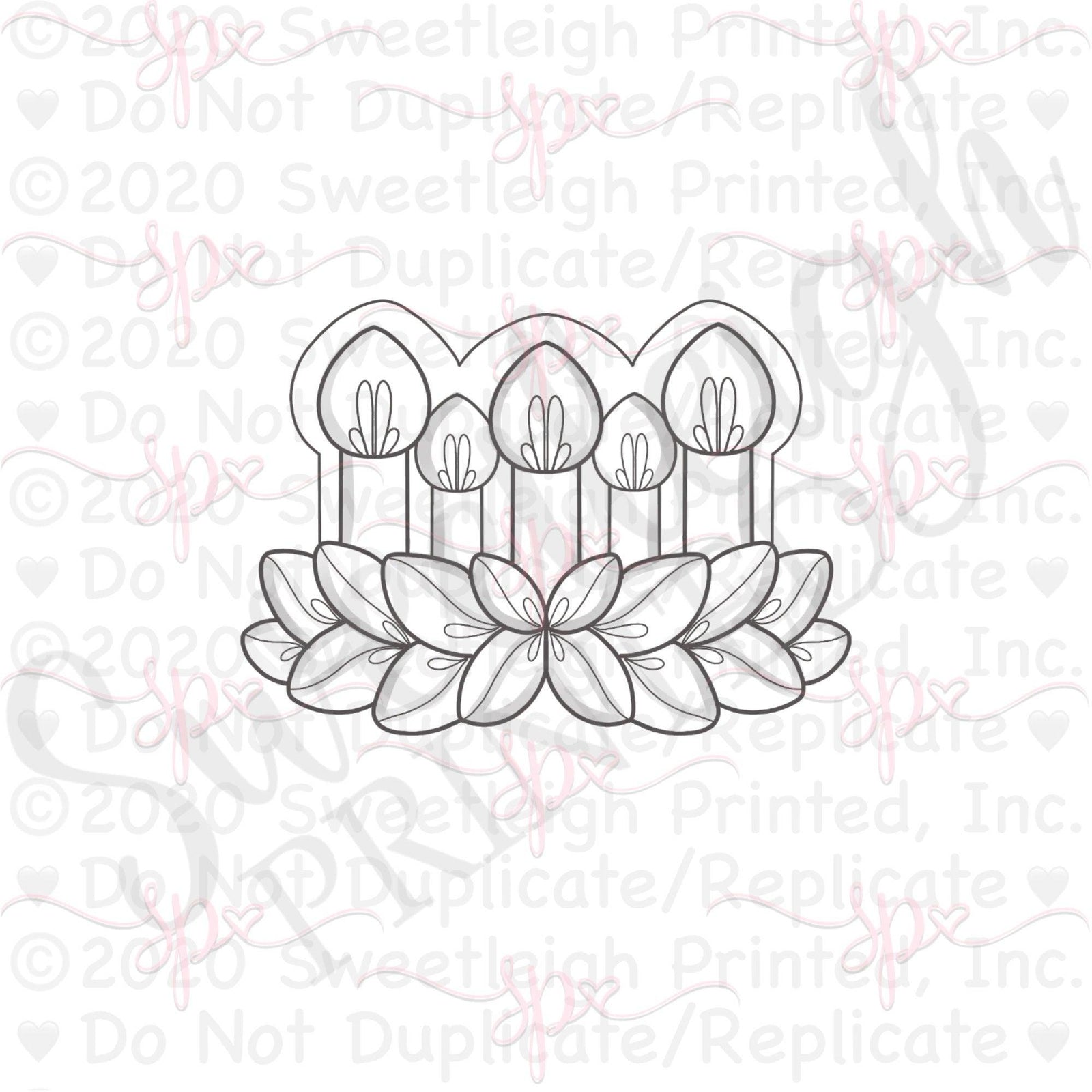 St. Lucia Crown Cookie Cutter - Sweetleigh 