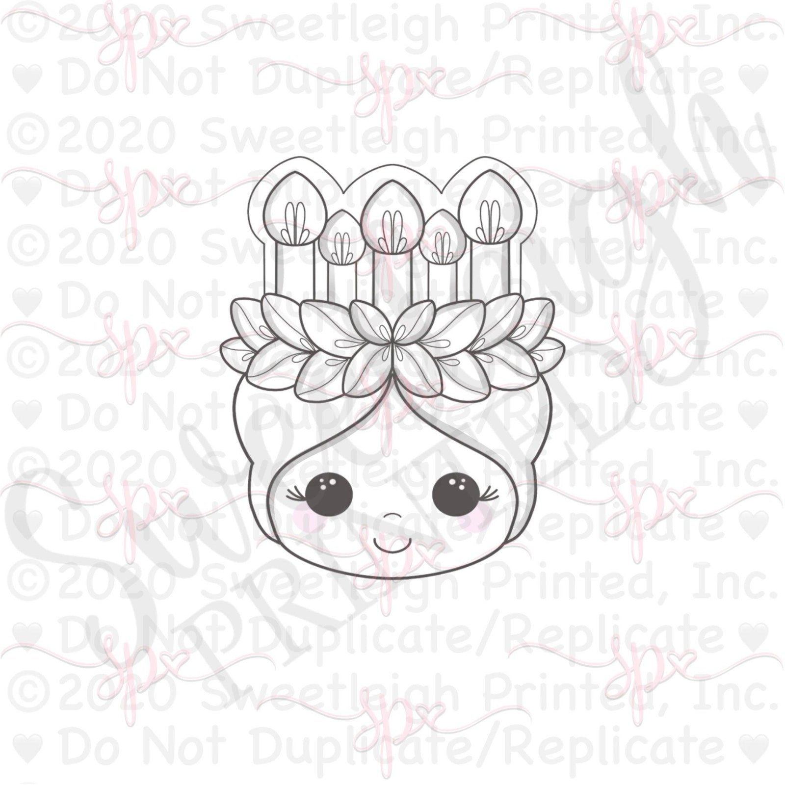 St. Lucia Girl Cookie Cutter - Sweetleigh 