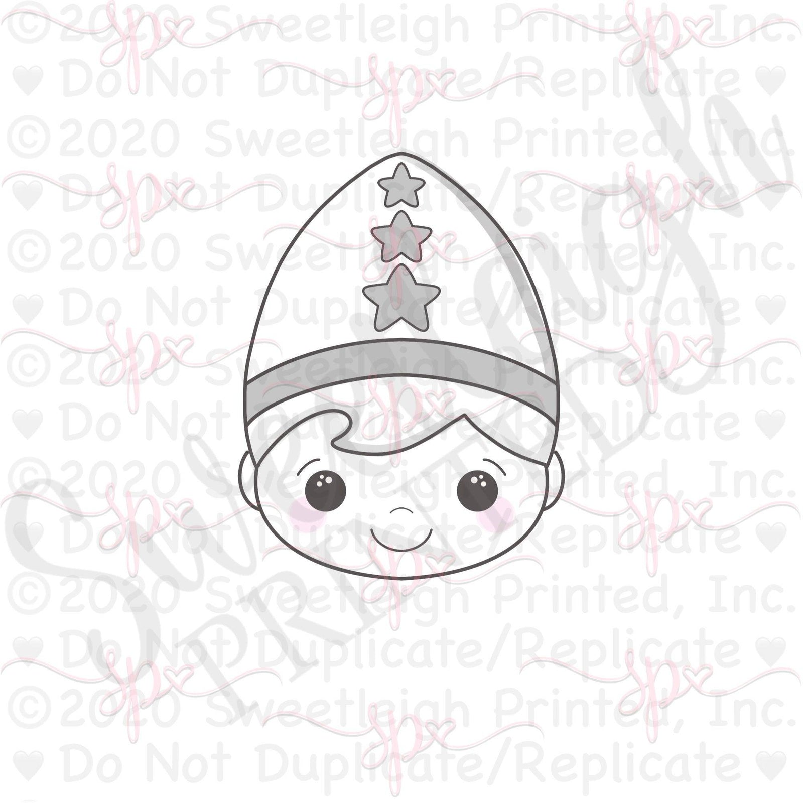 St. Lucia Star Boy Cookie Cutter - Sweetleigh 