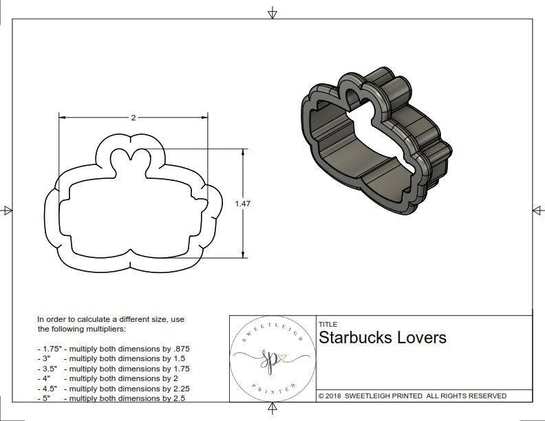 Starbucks Lovers Cookie Cutter - Sweetleigh 