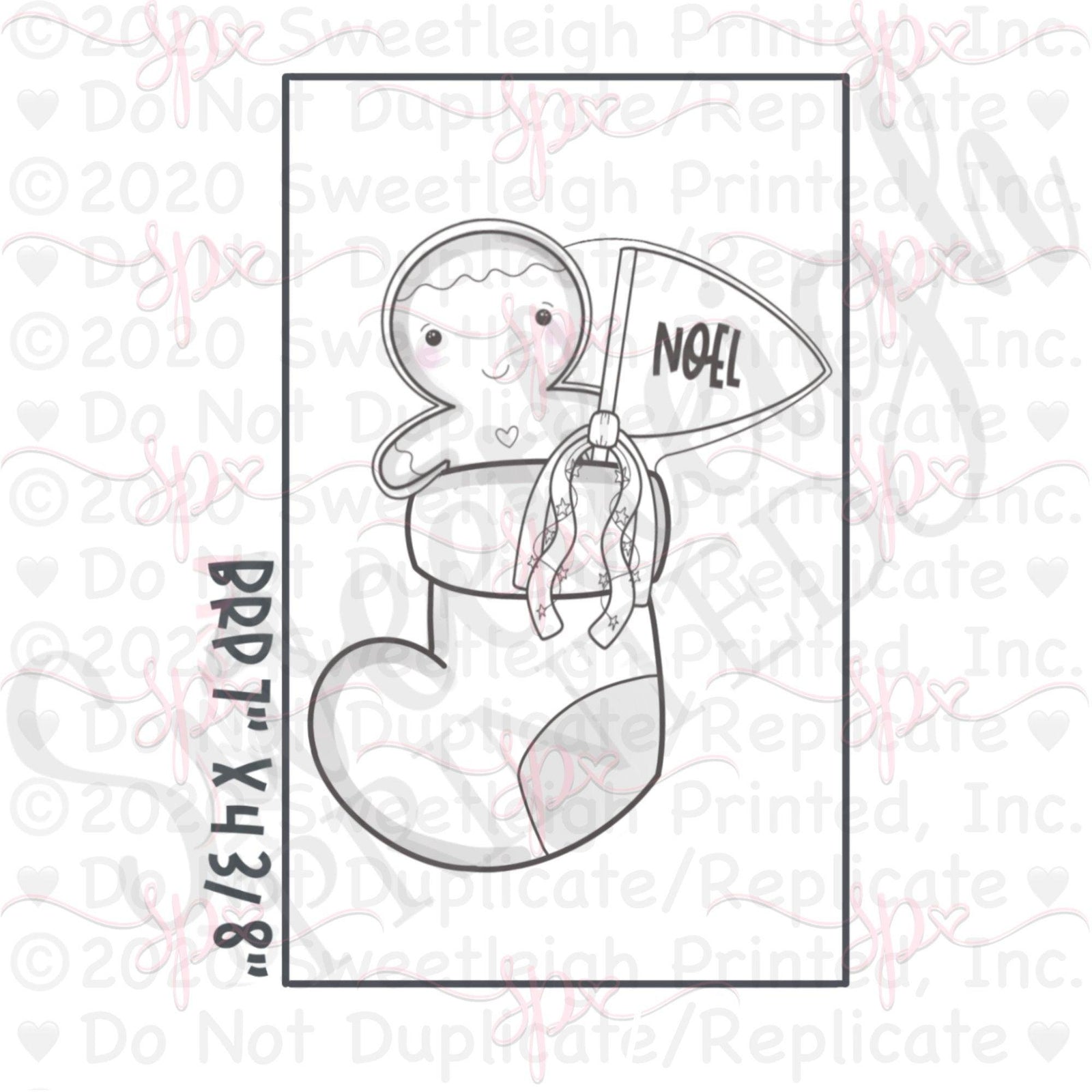 Stuffed Stocking Cookie Cutter - Sweetleigh 