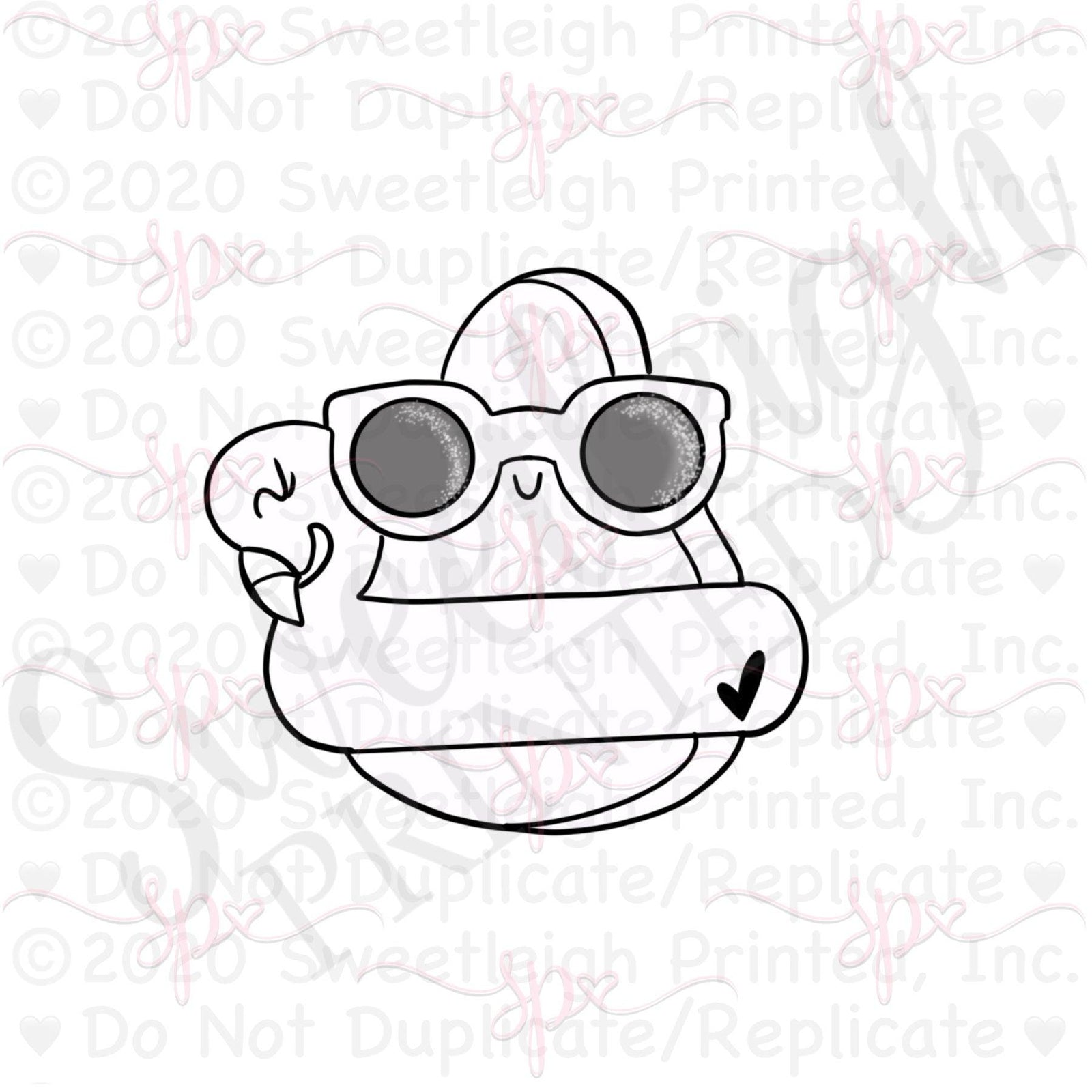 Summer Avocado Cookie Cutter - Sweetleigh 