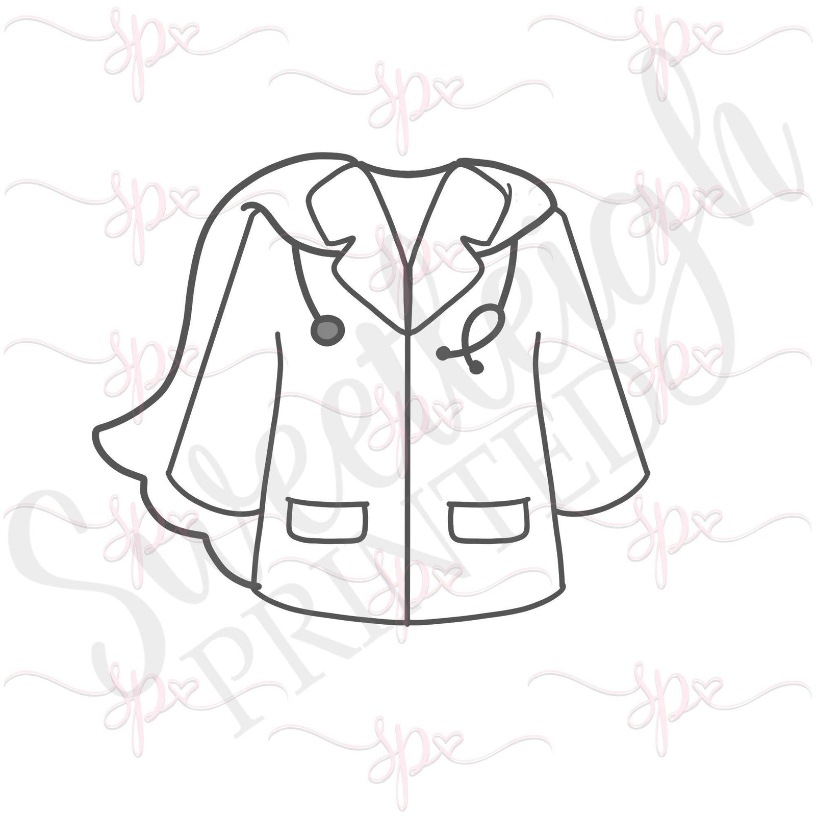 Super Hero Doctor Coat Cookie Cutter - Sweetleigh 