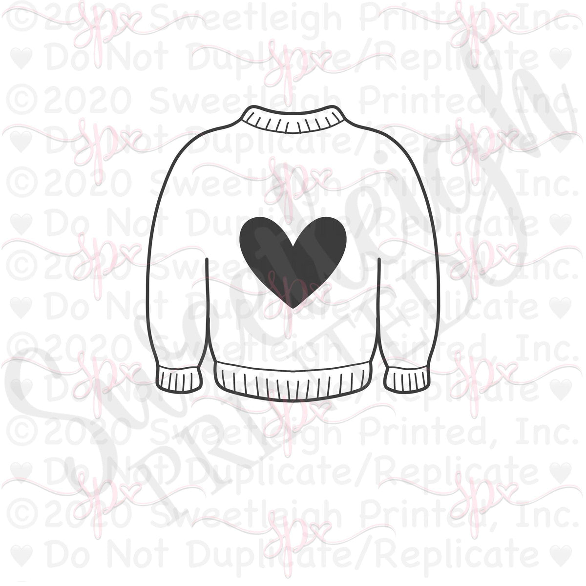 Sweater 1 Cookie Cutter - Sweetleigh 
