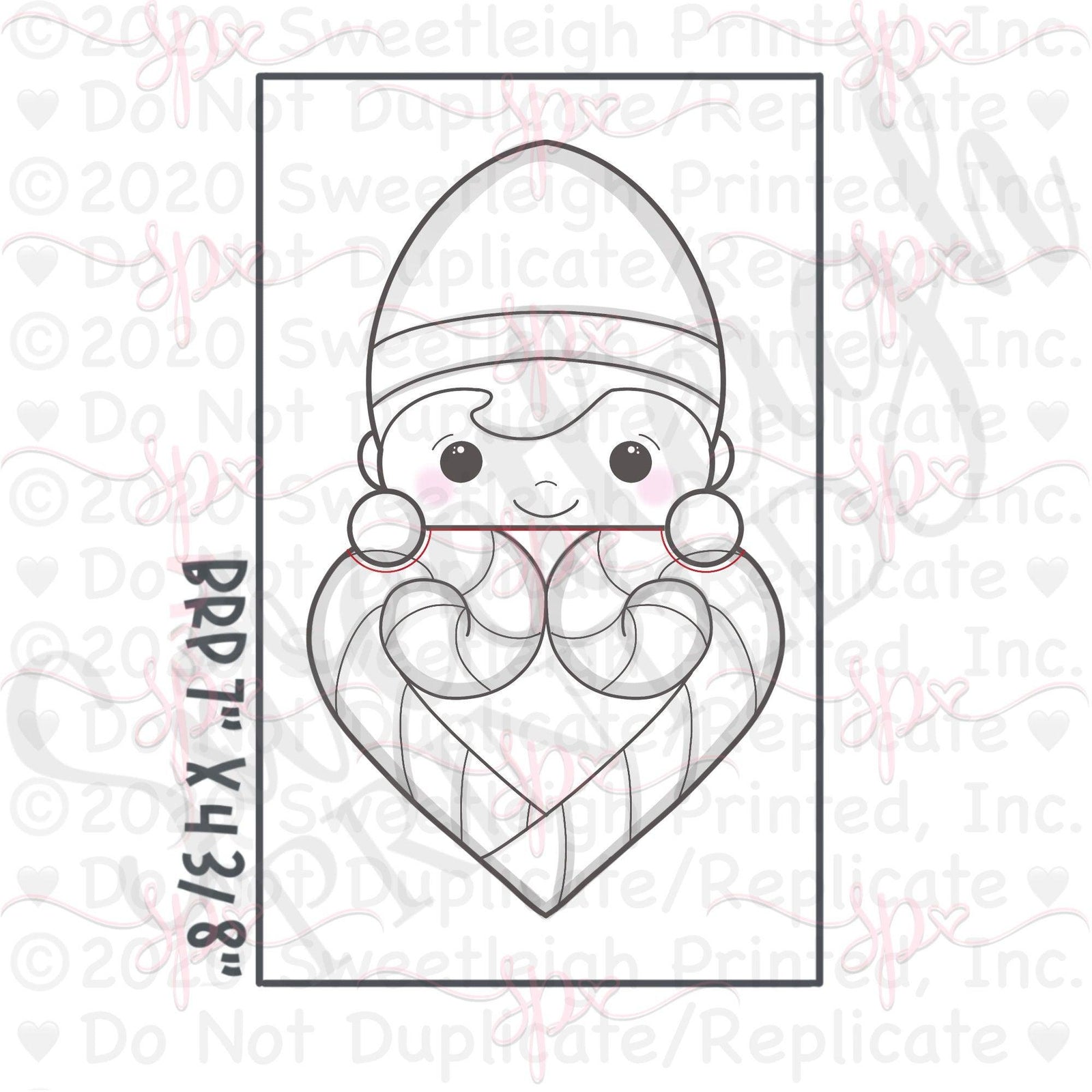 Sweetleigh Swappable Heart Base Cookie Cutter - Sweetleigh 