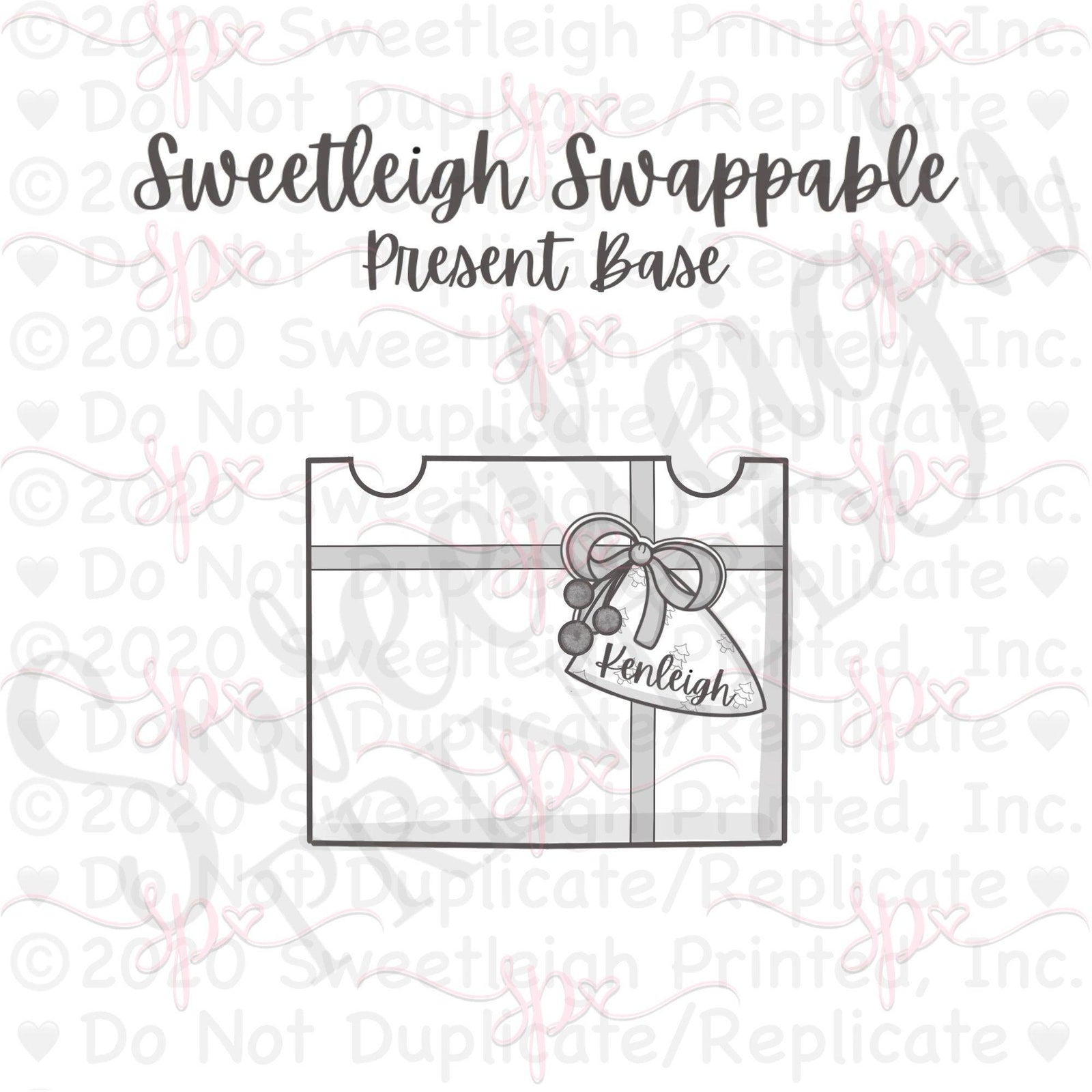 Sweetleigh Swappable Present Base Cookie Cutter - Sweetleigh 