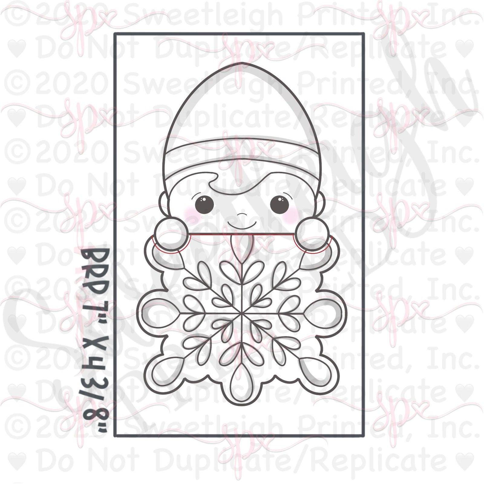 Sweetleigh Swappable Snowflake Base Cookie Cutter - Sweetleigh 