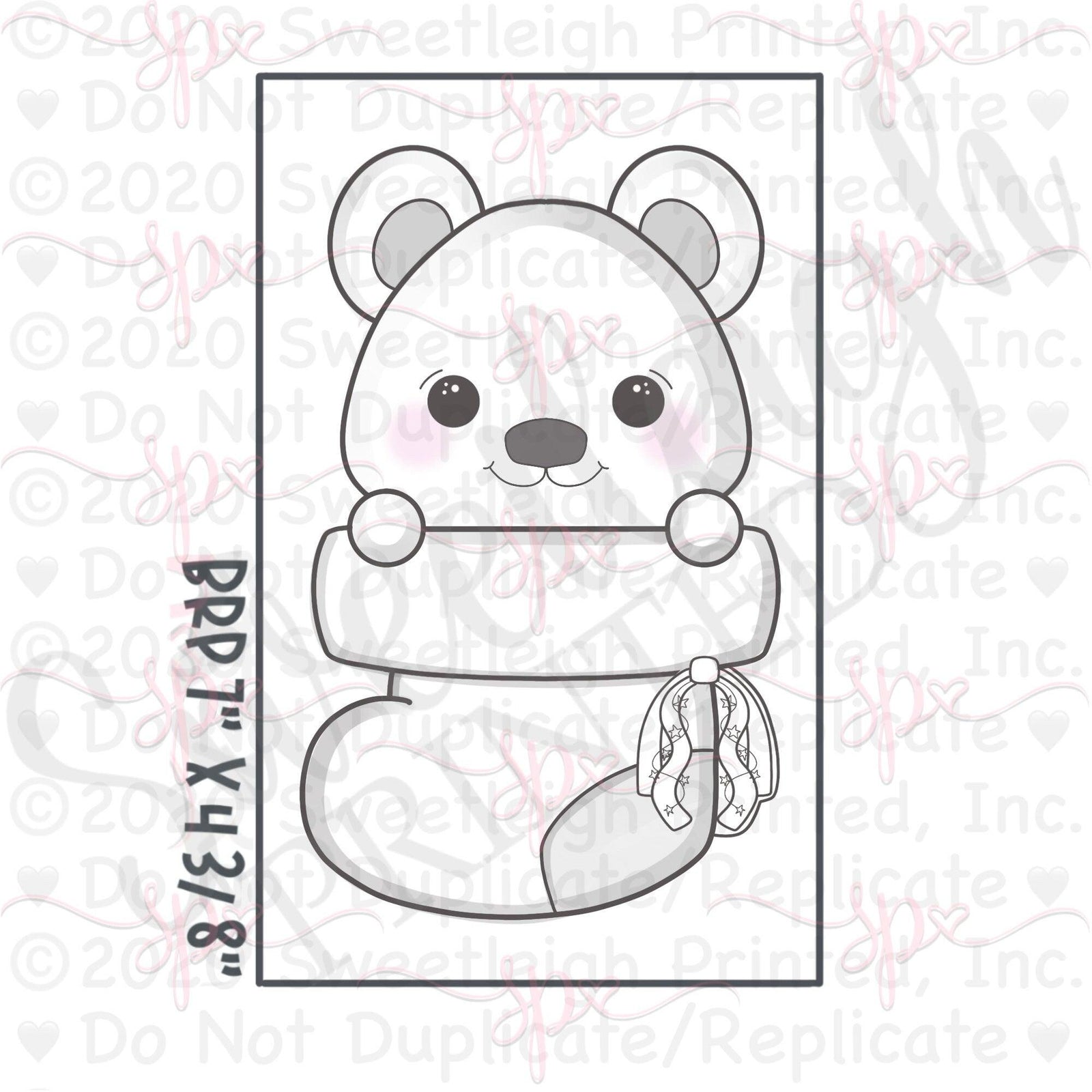 Sweetleigh Swappable Streamer Stocking Base Cookie Cutter - Sweetleigh 