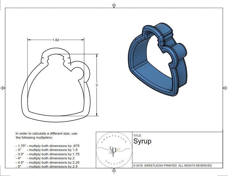 Syrup Cookie Cutter - Sweetleigh 