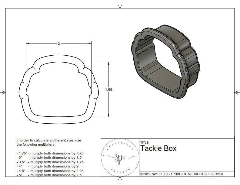 Tackle Box Cookie Cutter - Sweetleigh 