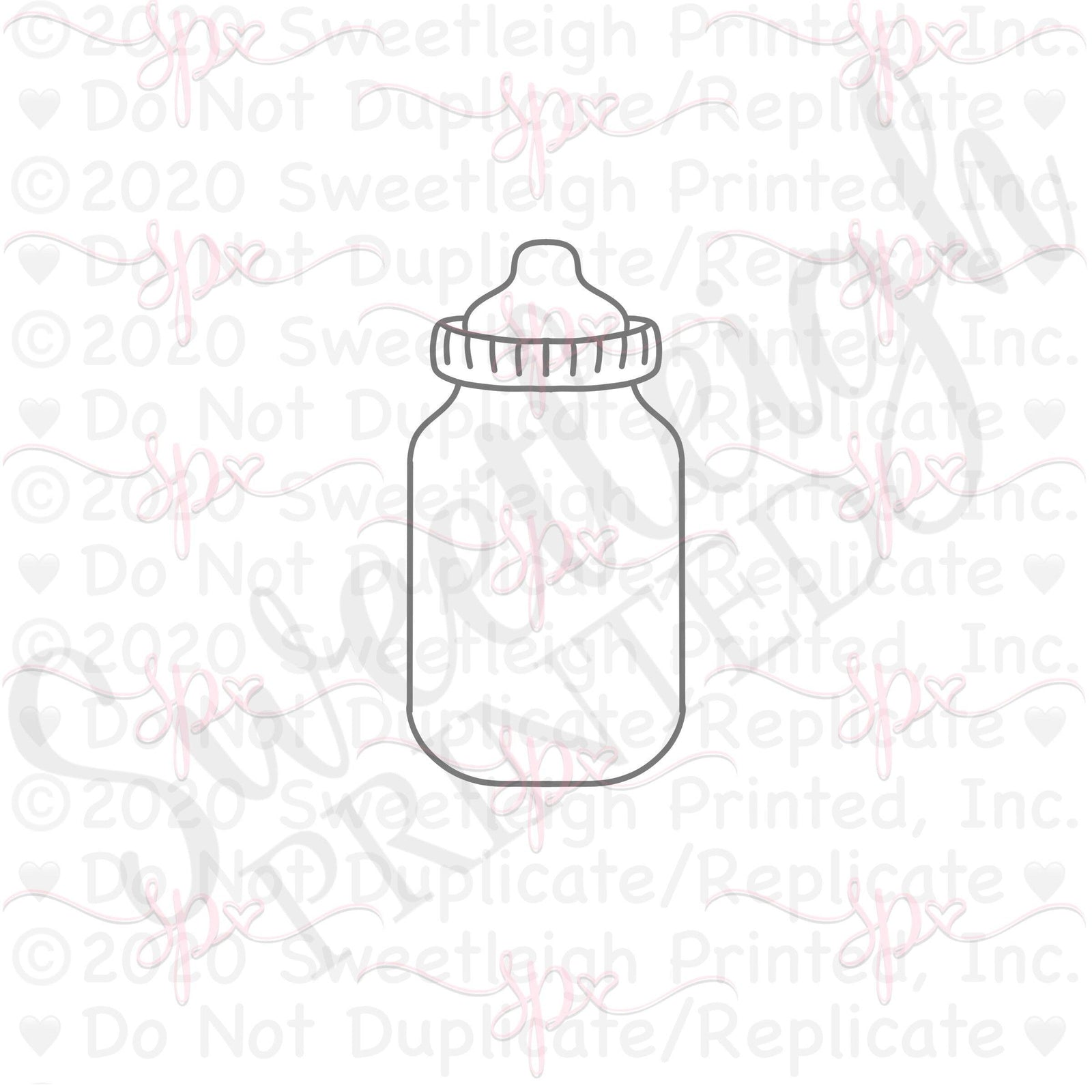 Tall Baby Bottle Cookie Cutter - Sweetleigh 