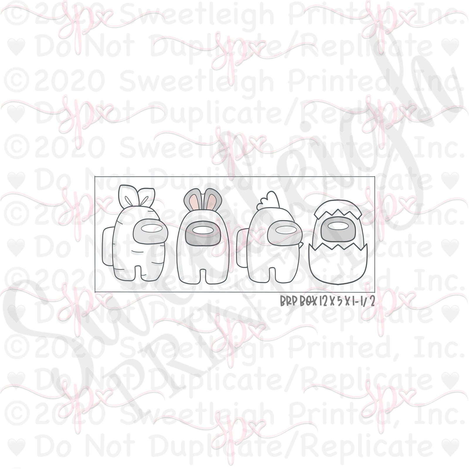 Tall Easter Crew Set Cookie Cutters - Sweetleigh 