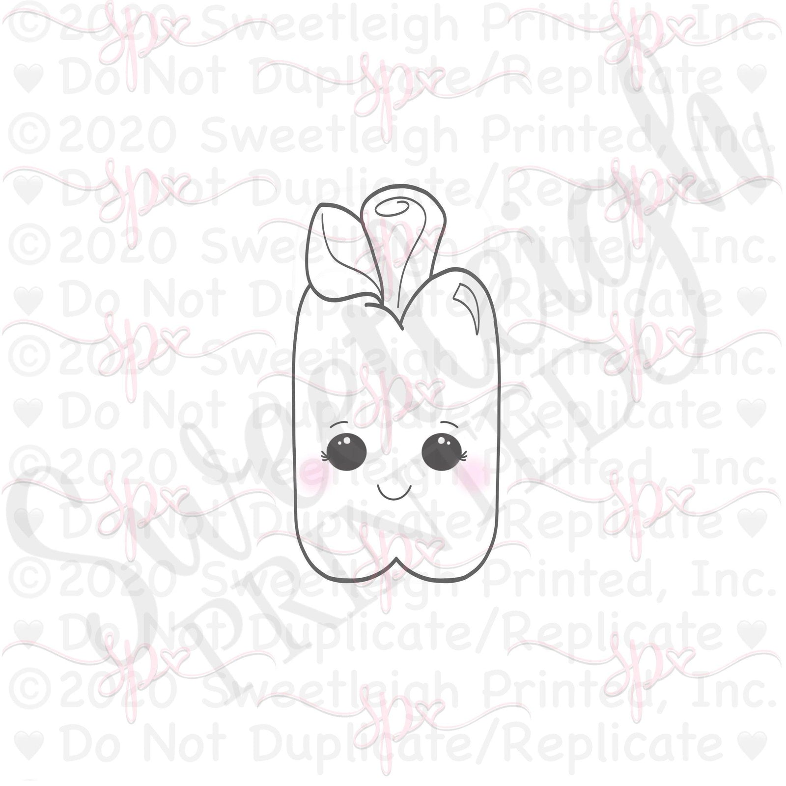 Tall School Apple 2019 Cookie Cutter - Sweetleigh 