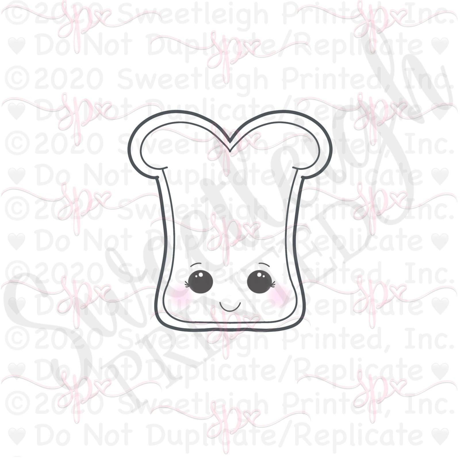 Tall Toast Cookie Cutter - Sweetleigh 