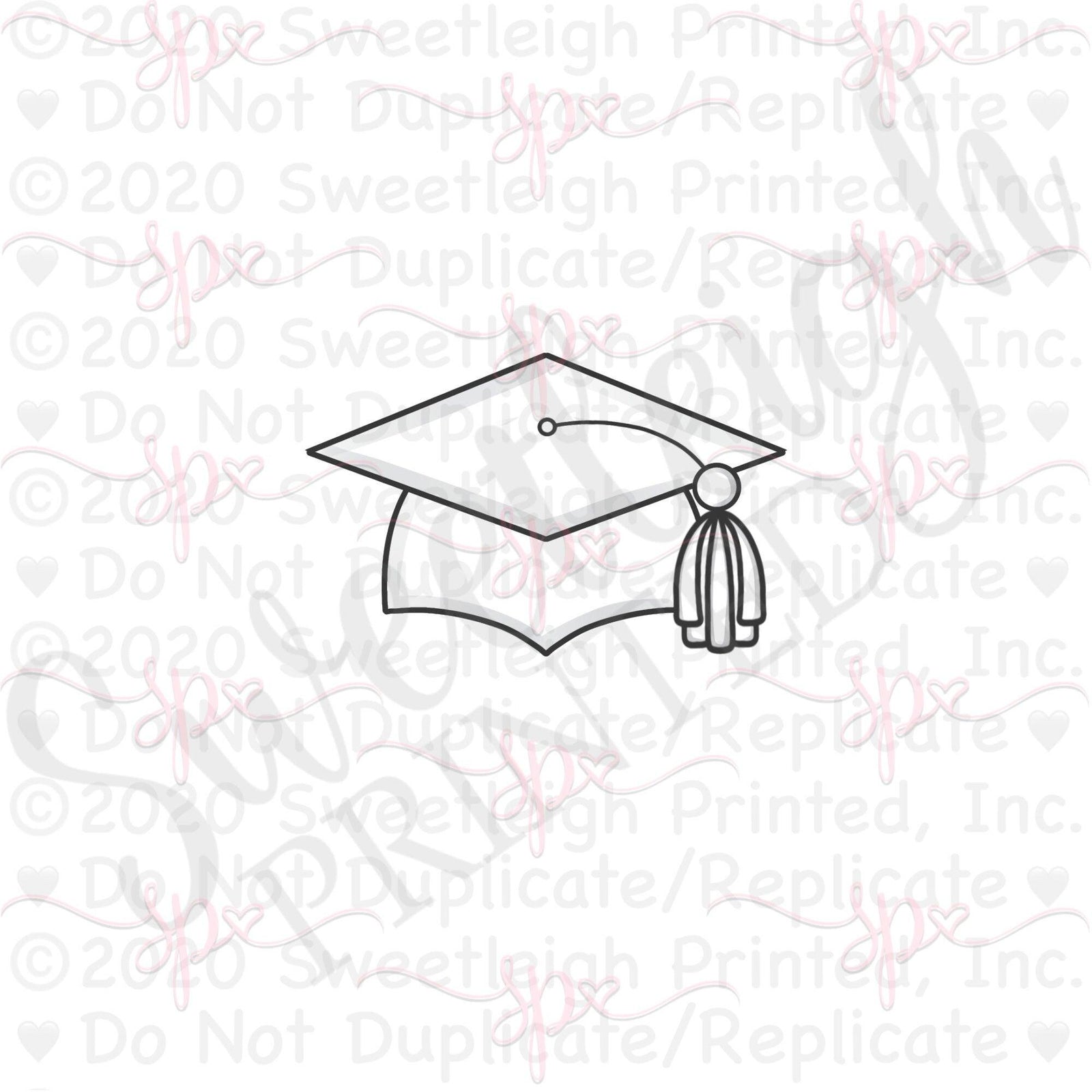 Tassel Grad Cap Cookie Cutter - Sweetleigh 
