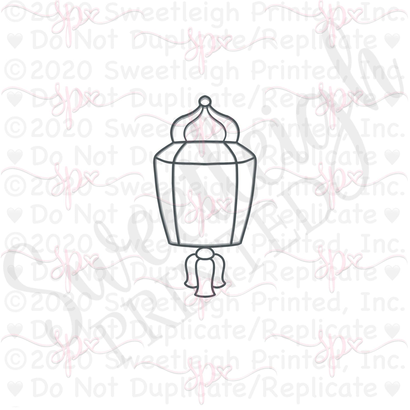 Tassel Lantern 1 Cookie Cutter - Sweetleigh 