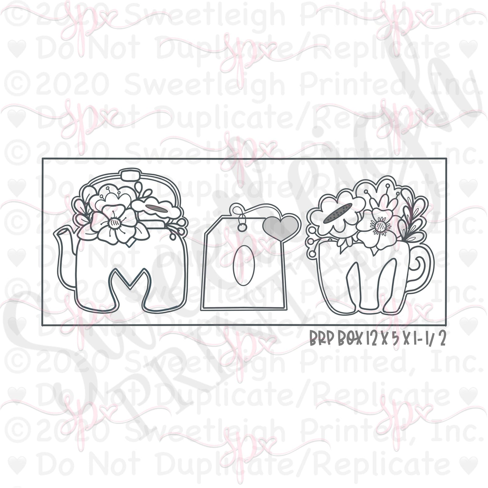 Tea MOM Letter Cookie Cutter Set - Sweetleigh 