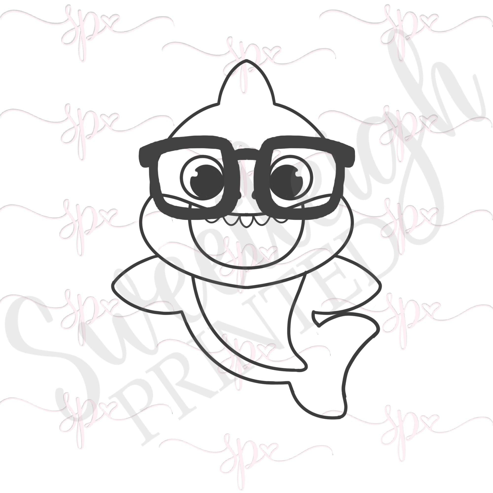 Teacher Shark Cookie Cutter - Sweetleigh 