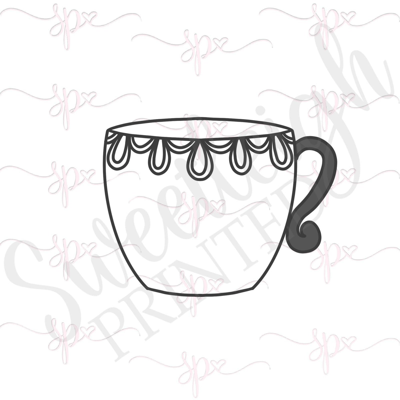 Teacup 2 Cookie Cutter - Sweetleigh 