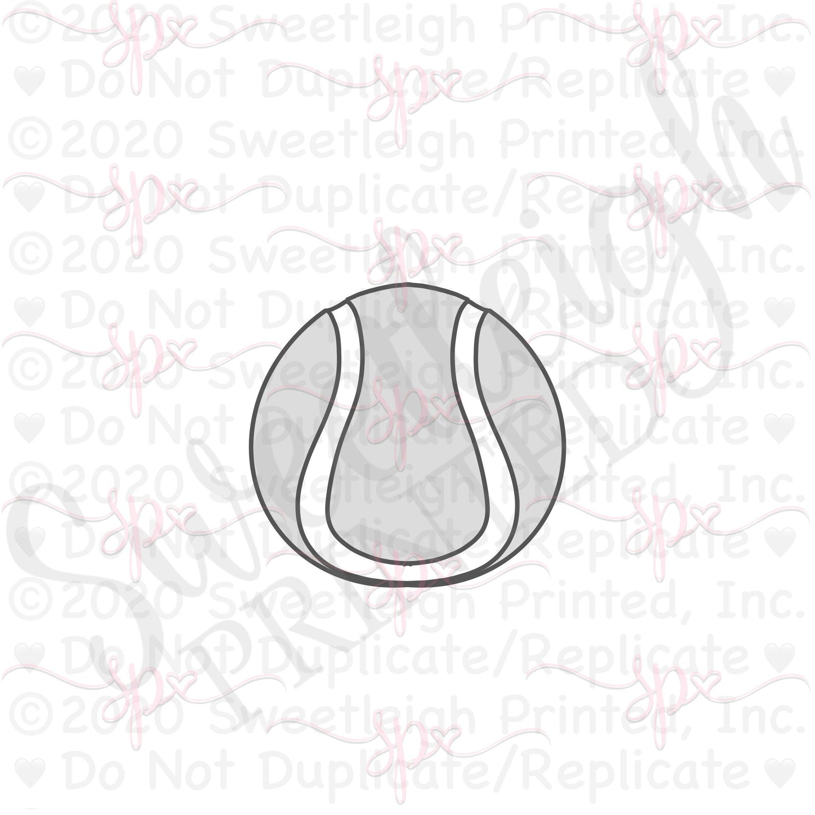 Tennis Ball Cookie Cutter - Sweetleigh 