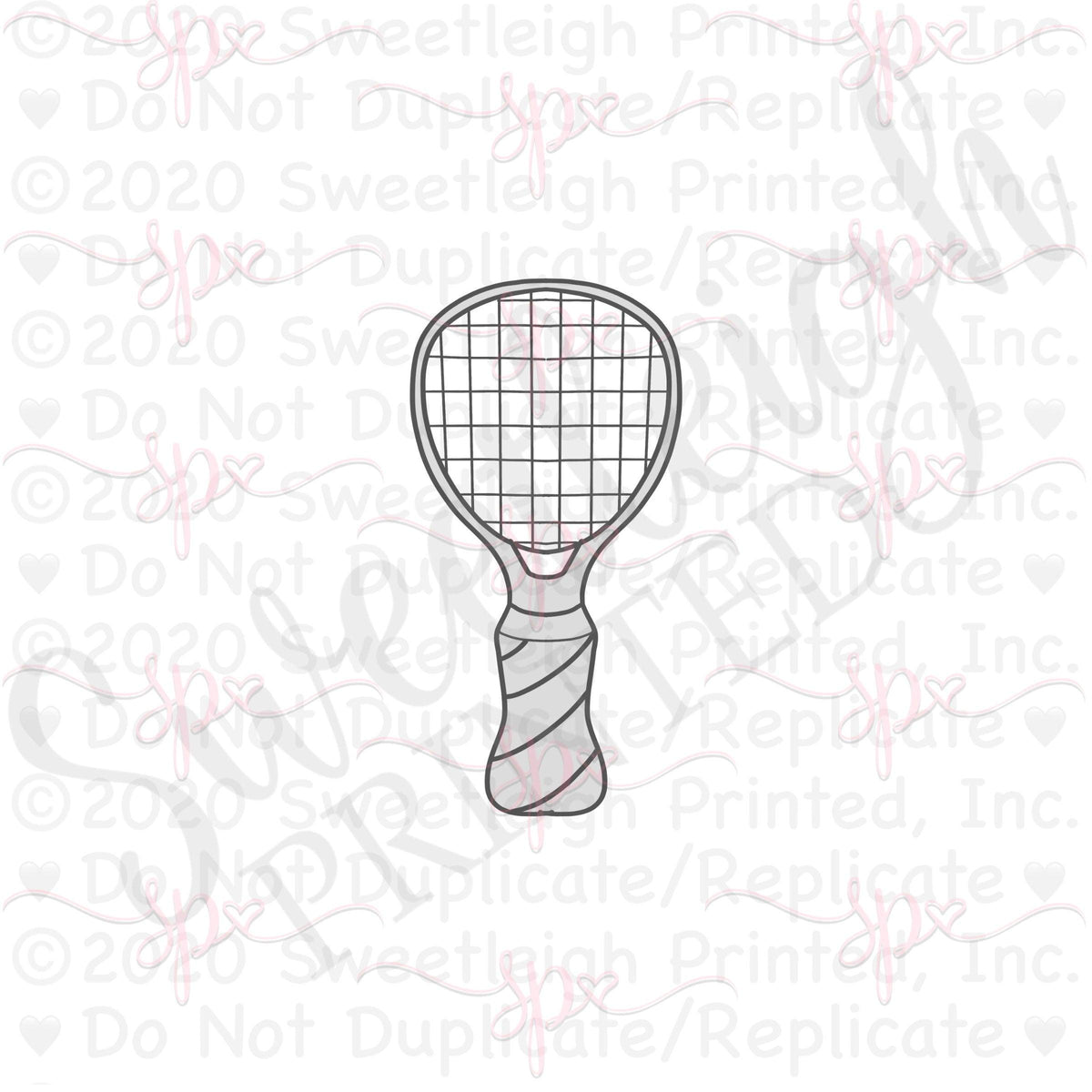Tennis Racquet Cookie Cutter - Sweetleigh 
