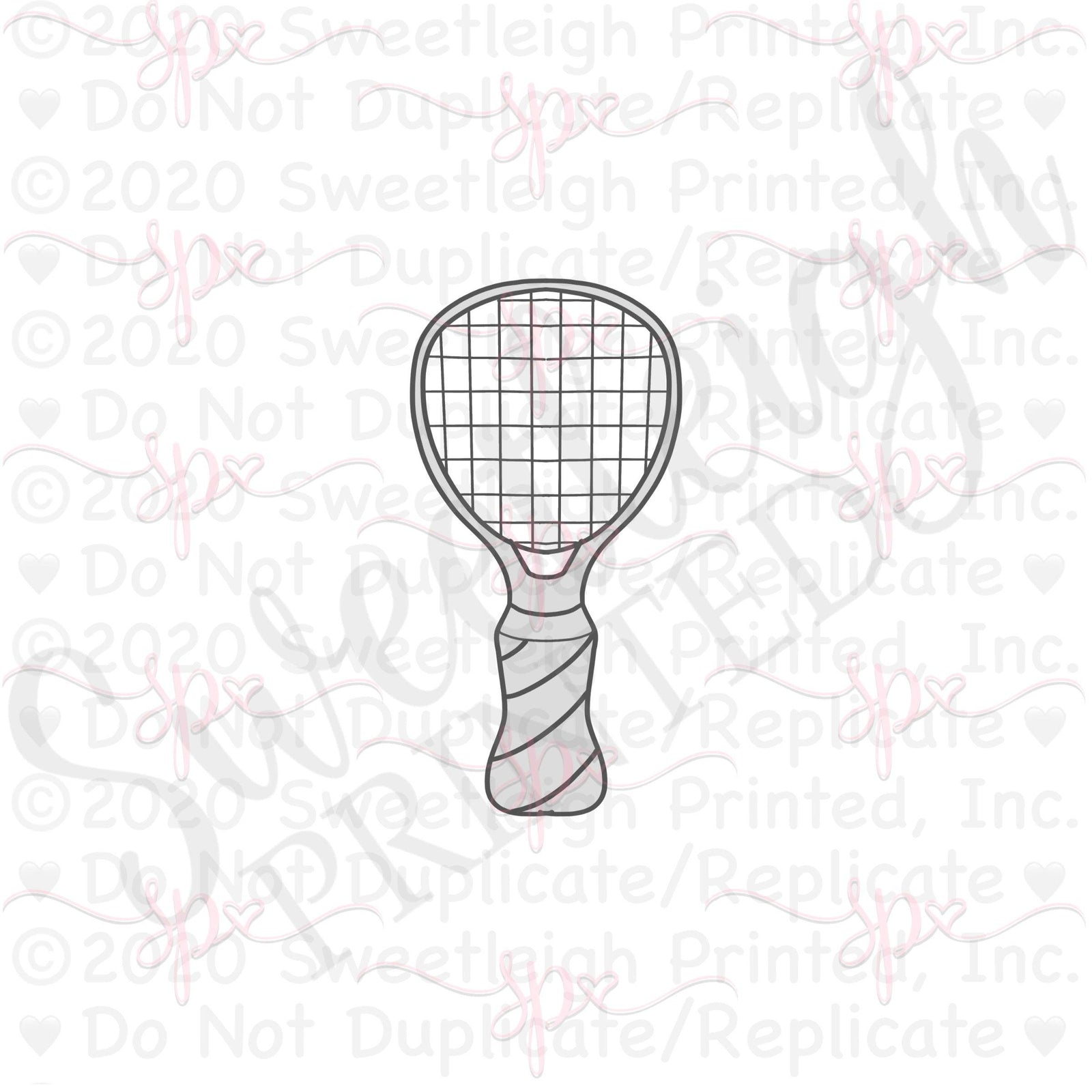 Tennis Racquet Cookie Cutter - Sweetleigh 