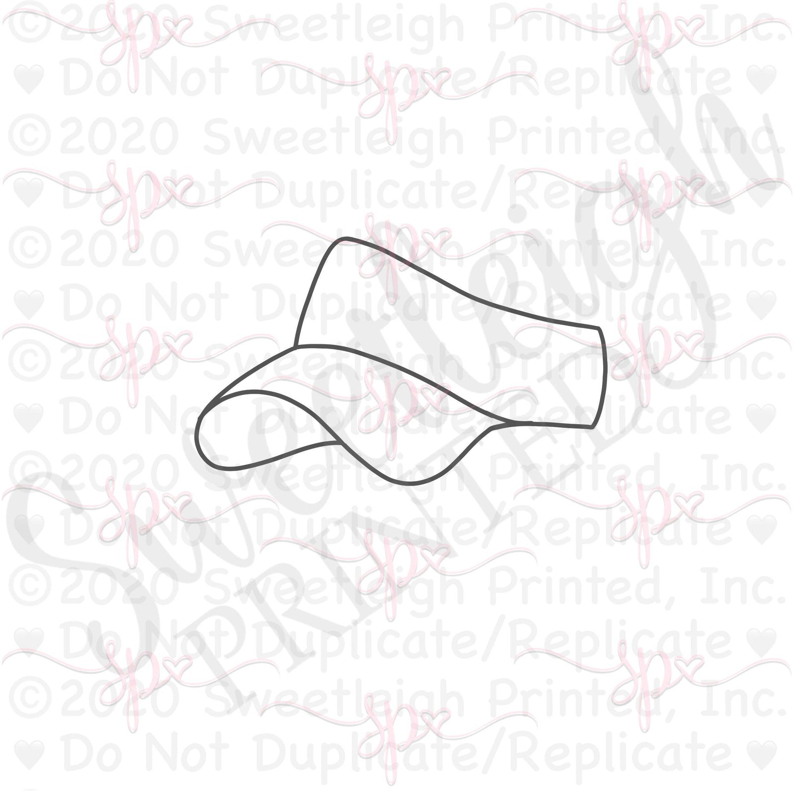 Tennis Visor Cookie Cutter - Sweetleigh 