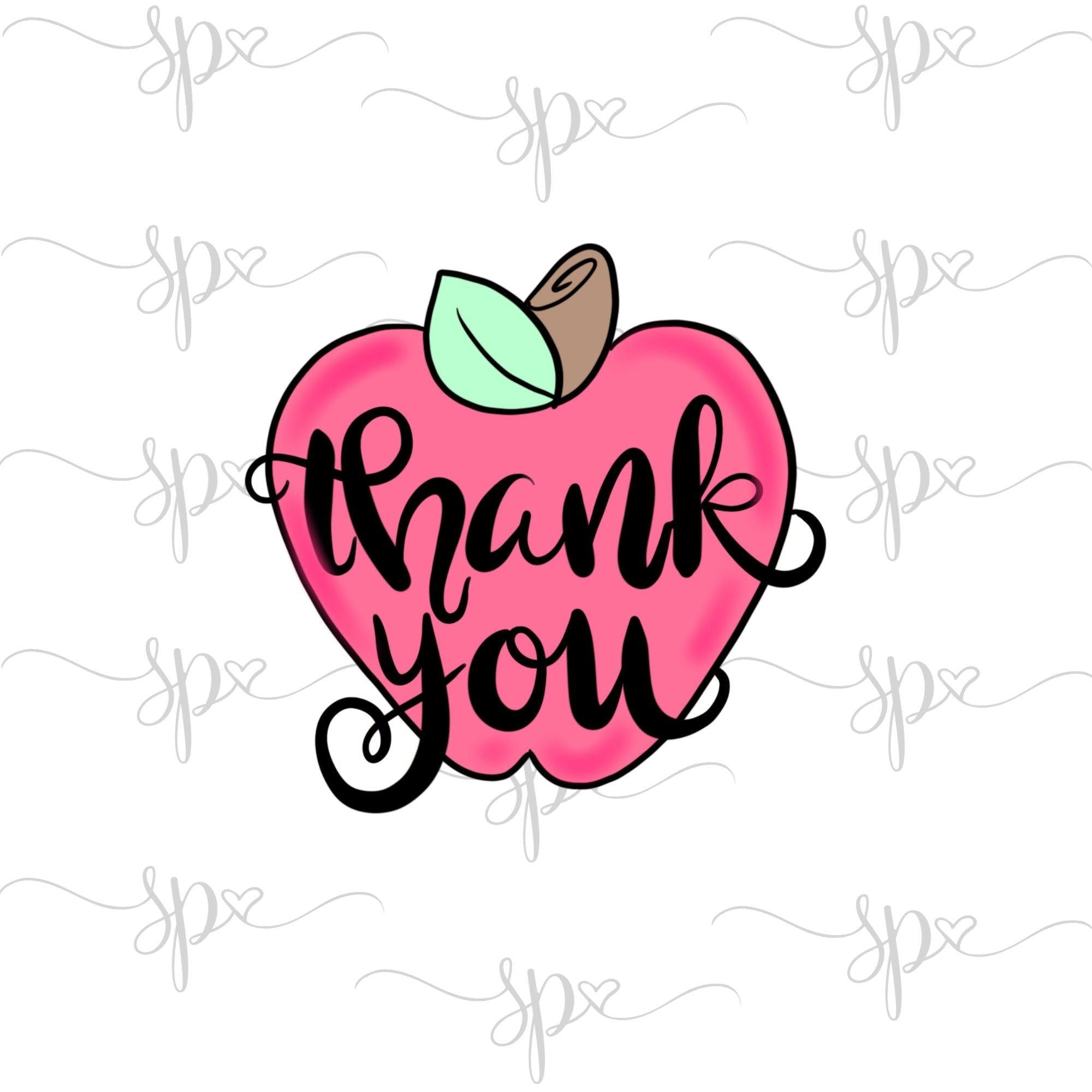 Thank You Apple Cookie Cutter - Sweetleigh 