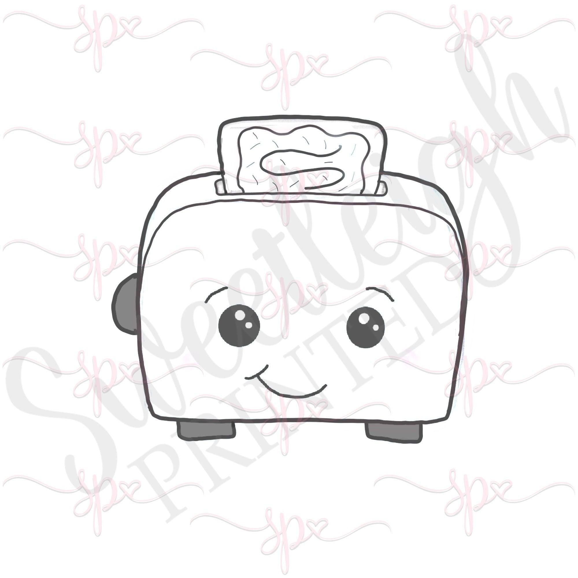 Toaster with Poptart Cookie Cutter - Sweetleigh 