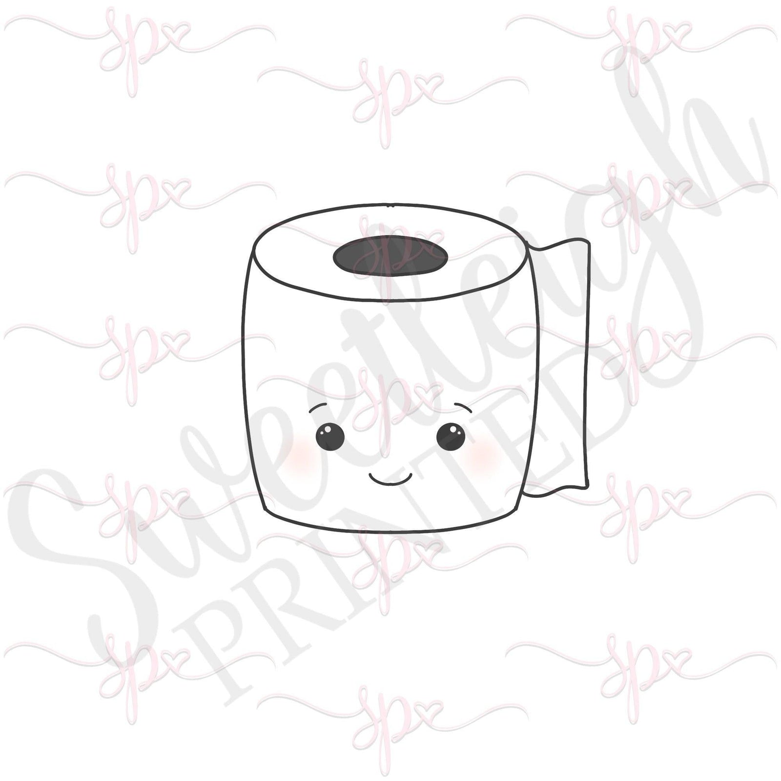Toilet Paper Cookie Cutter - Sweetleigh 