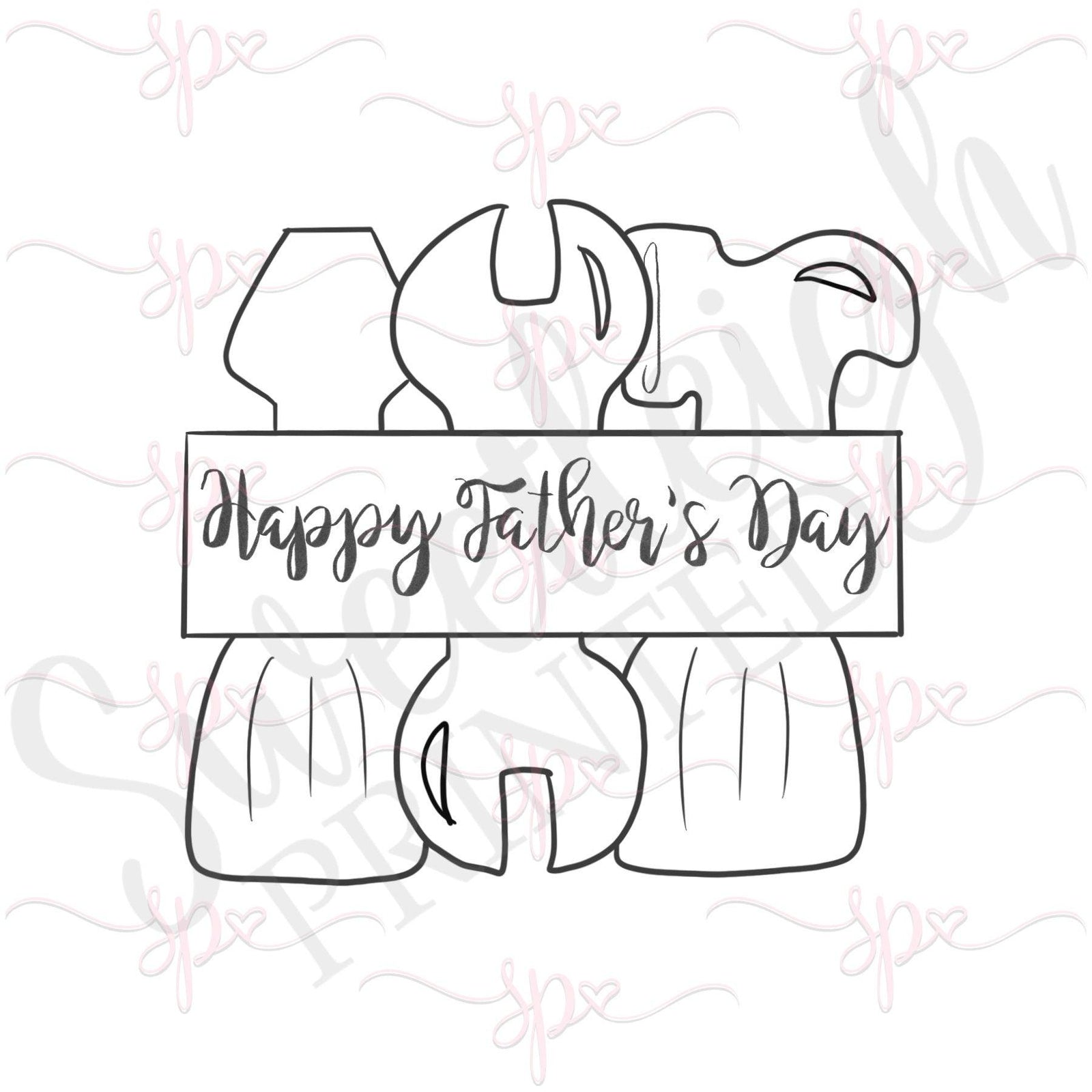 Tool Plaque Cookie Cutter - Sweetleigh 