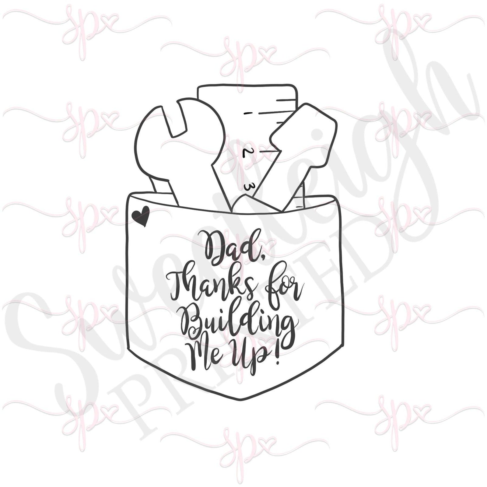 Tool Pocket Cookie Cutter - Sweetleigh 