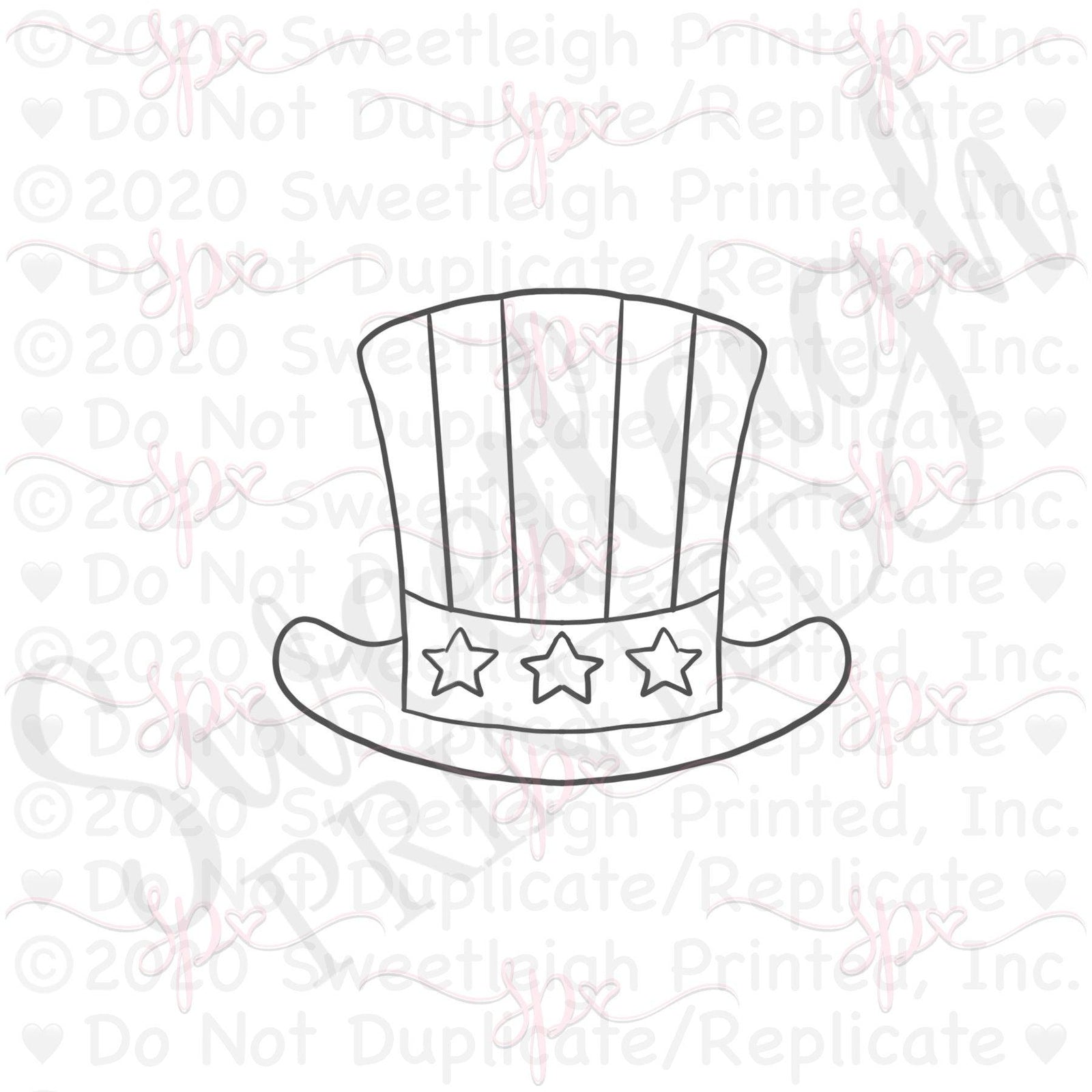 Top Hat Cookie Cutter - Sweetleigh 