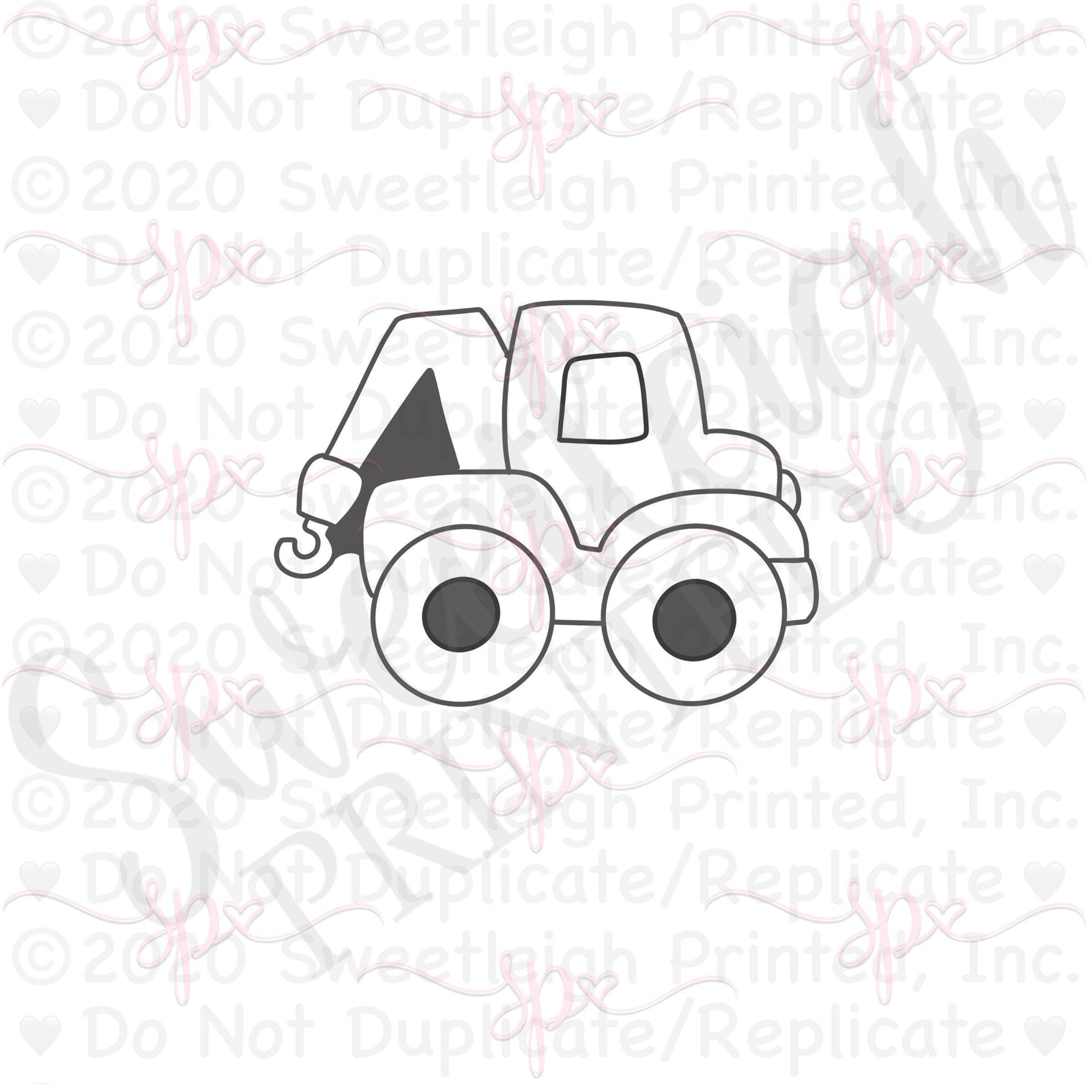 Tow Truck Cookie Cutter - Sweetleigh 