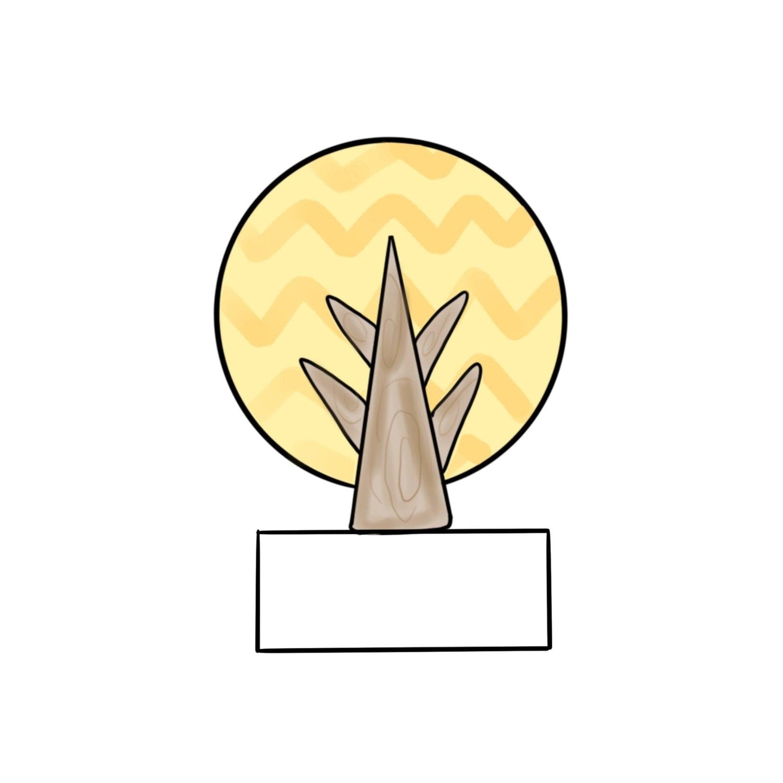 Tree 1 Plaque Cookie Cutter - Sweetleigh 