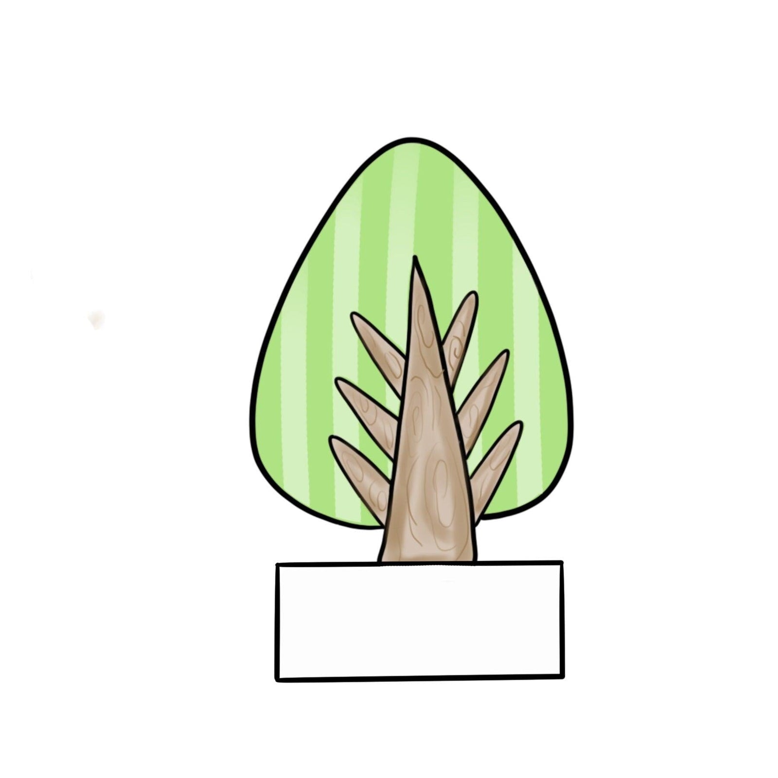 Tree 2 Plaque Cookie Cutter - Sweetleigh 