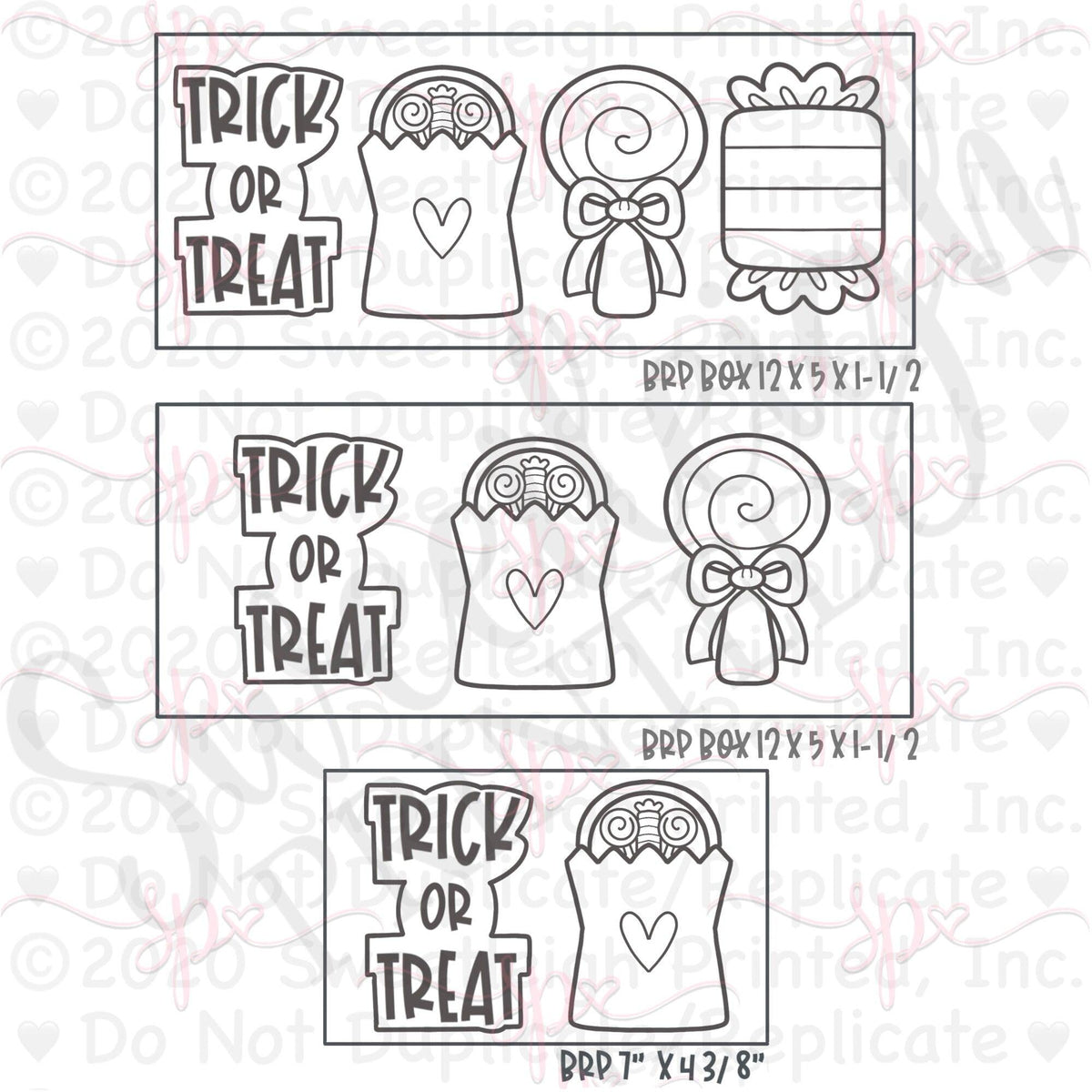 Trick or Treat Cookie Cutter Set - Sweetleigh 
