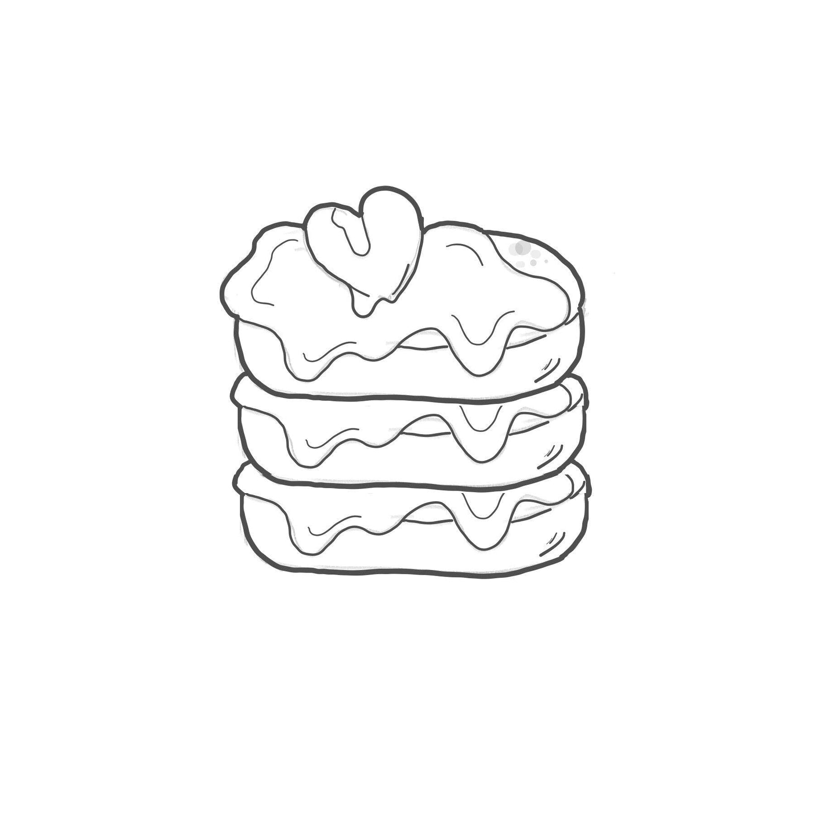 Triple Pancake Stack Cookie Cutter - Sweetleigh 