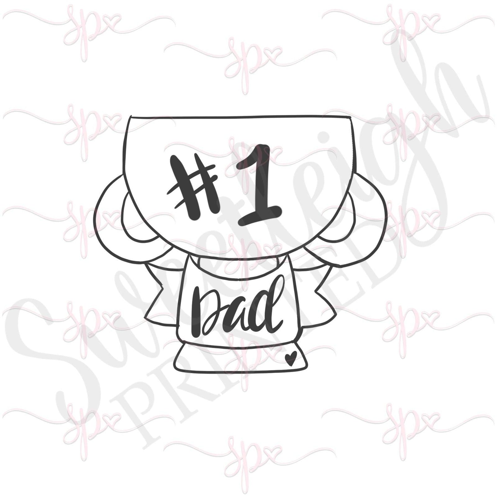 Trophy with Banner Cookie Cutter - Sweetleigh 