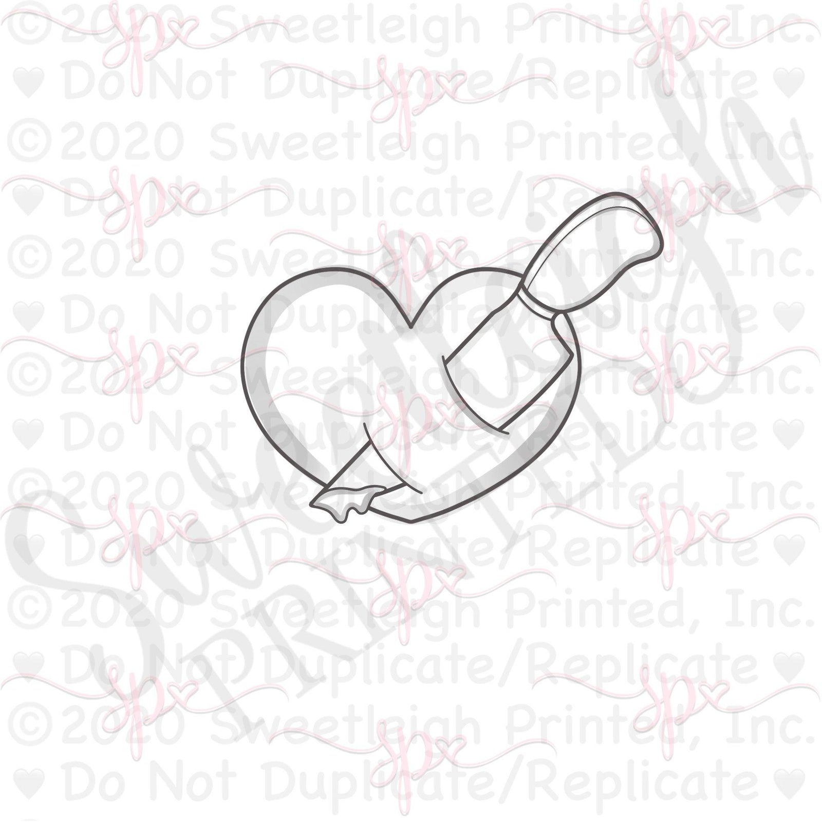 True Crime Heart Cookie Cutter - Sweetleigh 